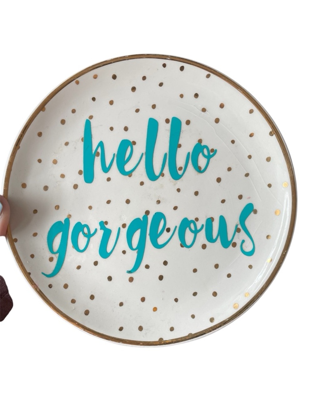 Hello Gorgeous Decorative Plate